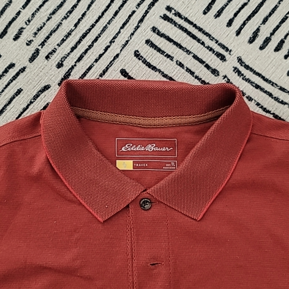 Eddie Bauer Men's Travex Voyager Knit Polo sz LT